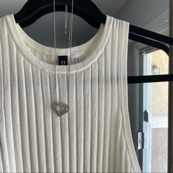 🎉HP🎉 CZ Heart necklace 925 Silver - Picture 8 of 10